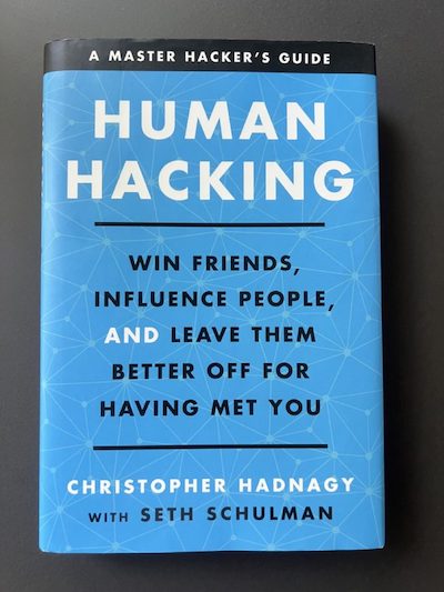 Book "Human Hacking" by Christopher Hadnagy with Seth Schulman 